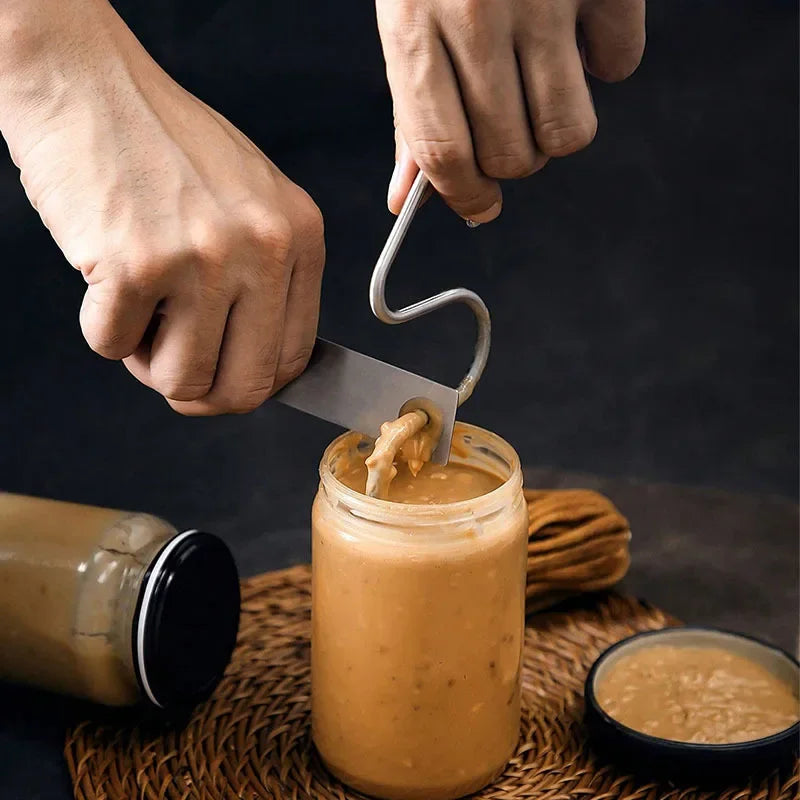 1 Set of Stainless Steel Peanut Butter Blender Food-grade Material Butter Sauce Blender A Convenient Kitchen Tool Peaceful Pleasures Health and Wellness