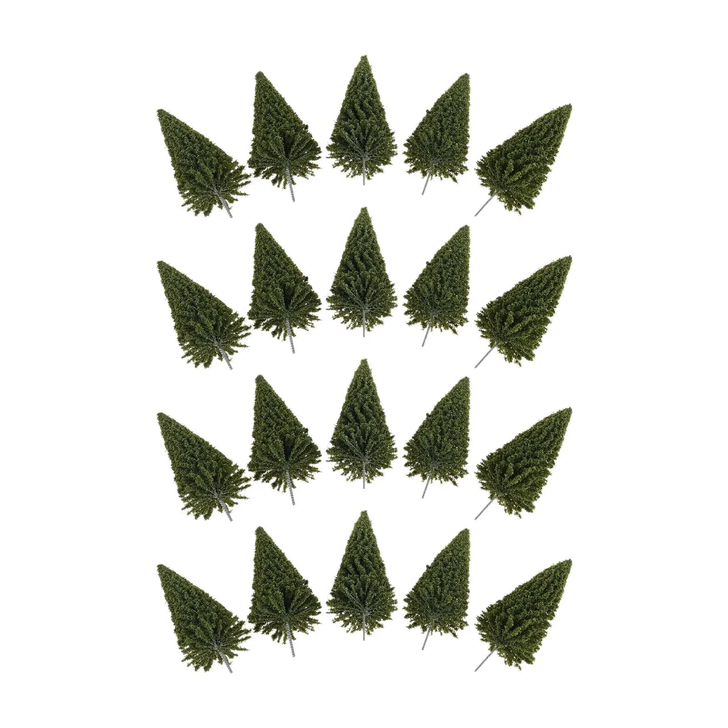 20Pcs Spruce Miniature Trees for Model Layouts & Dioramas