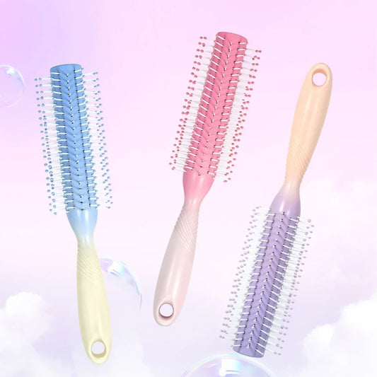 Anti-Static Round Roller Comb – Curly Hair & Wig Styling Hair Styling Comb Oasis Select