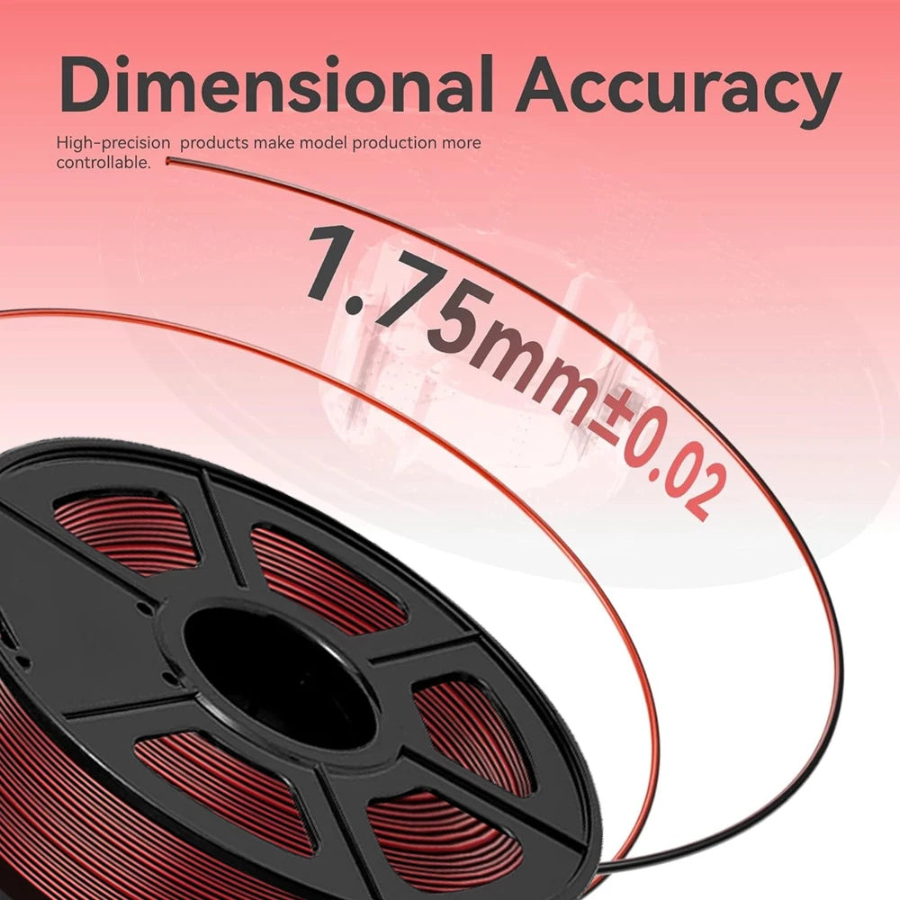 Silk Dual Color PLA Filament 1.75mm – Chrome Coextrusion DINGSUN 3D