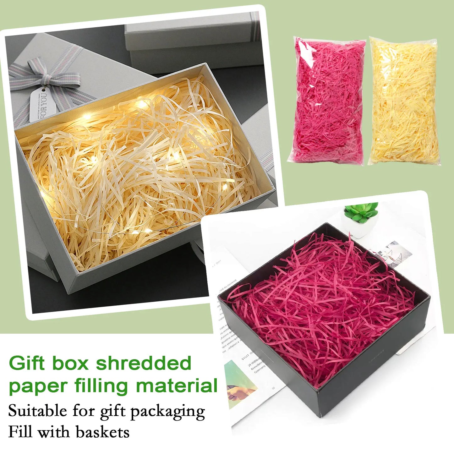 200g Shredded Paper Gift Filler – Baskets, Wedding & Party