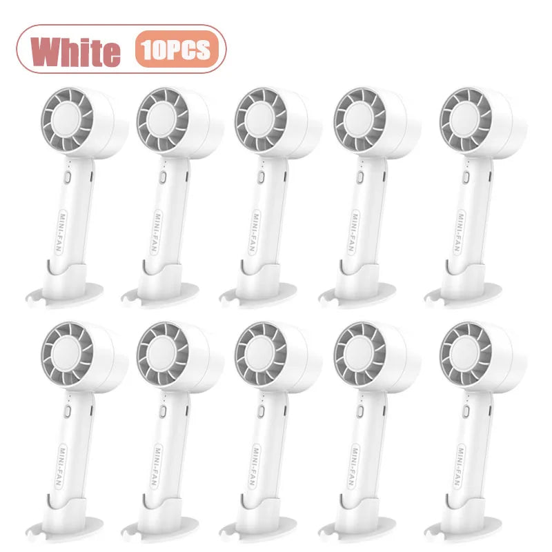 Mini USB Rechargeable Handheld Fan – 3 Speed Portable Desk Fan