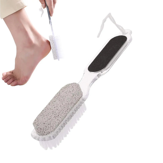4-in-1 Foot Scrubber Pumice Stone & Pedicure Tool | Smooth Feet Foot Scrubber Tool Peaceful Pleasures Health and Wellness