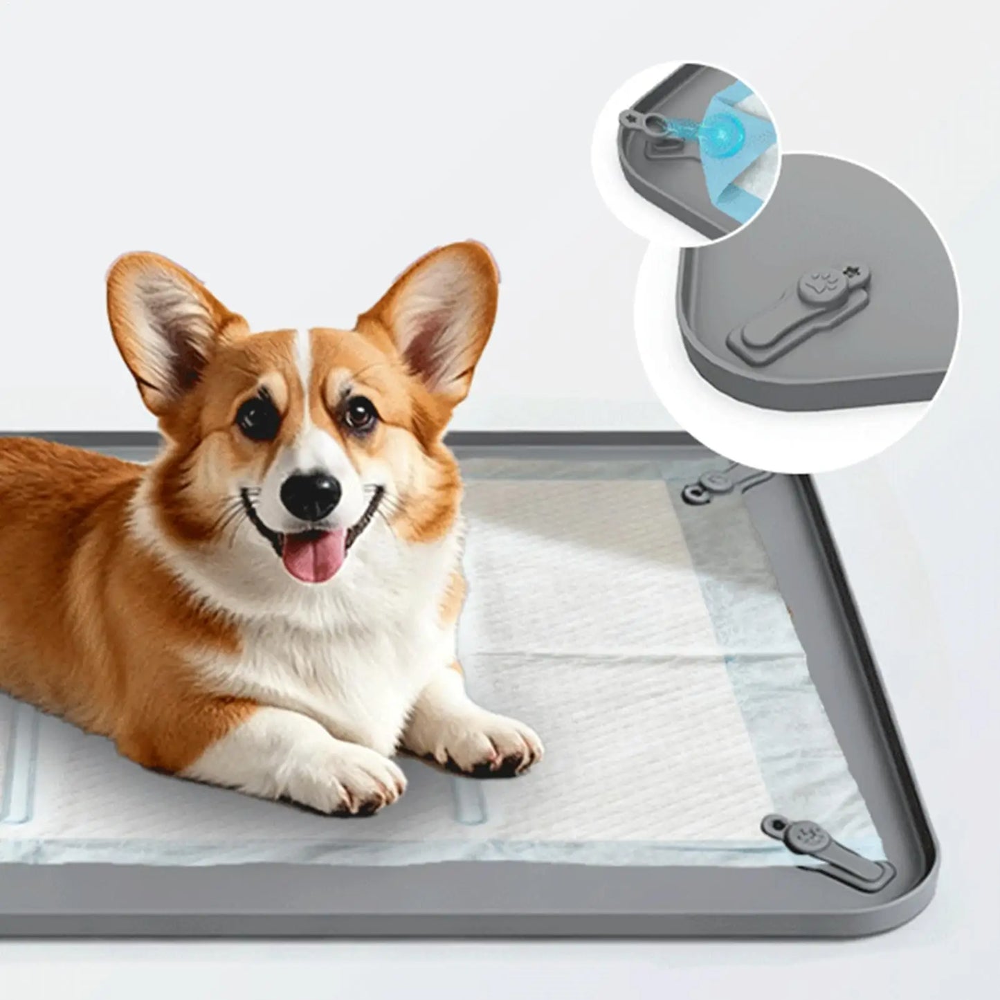 Silicone Dog Pee Pad Holder – Leak-Proof & Anti-Slip Tray