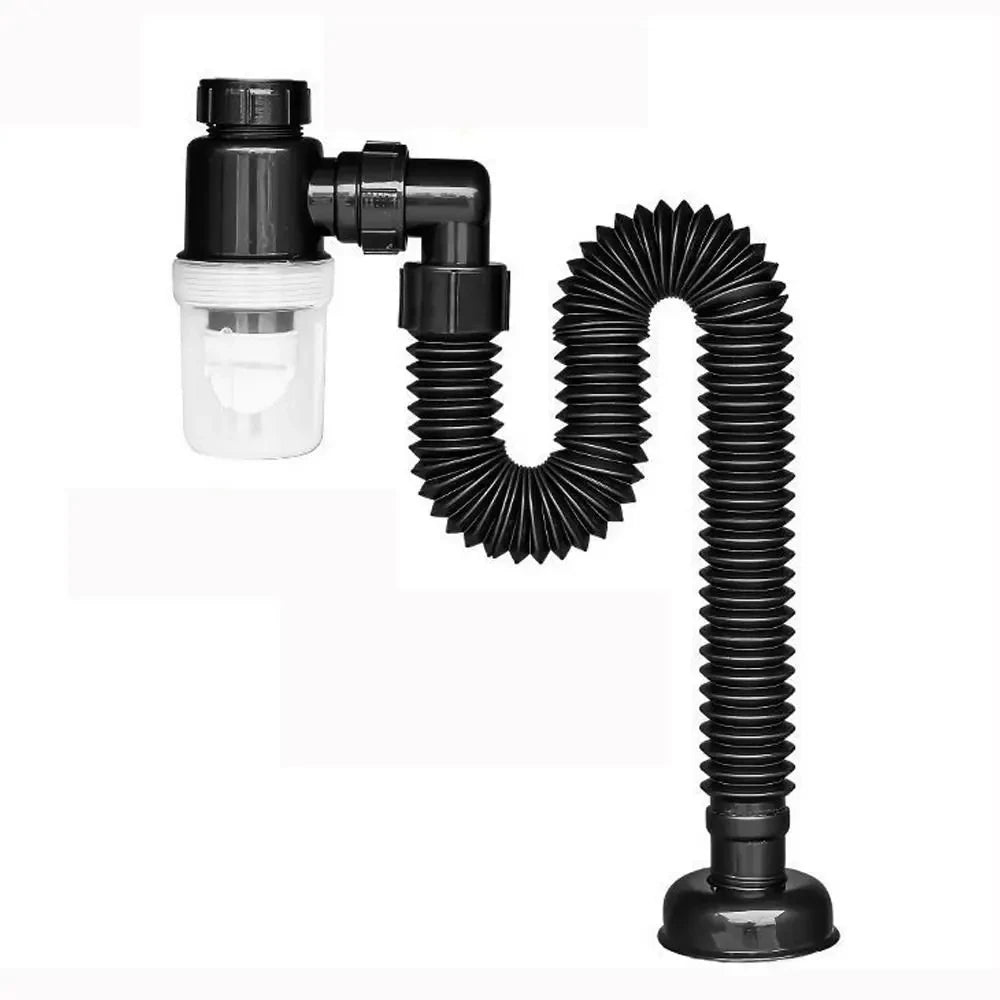 Flexible Sink Drain Pipe with Odor Barrier | 3-Inch Universal Fit
