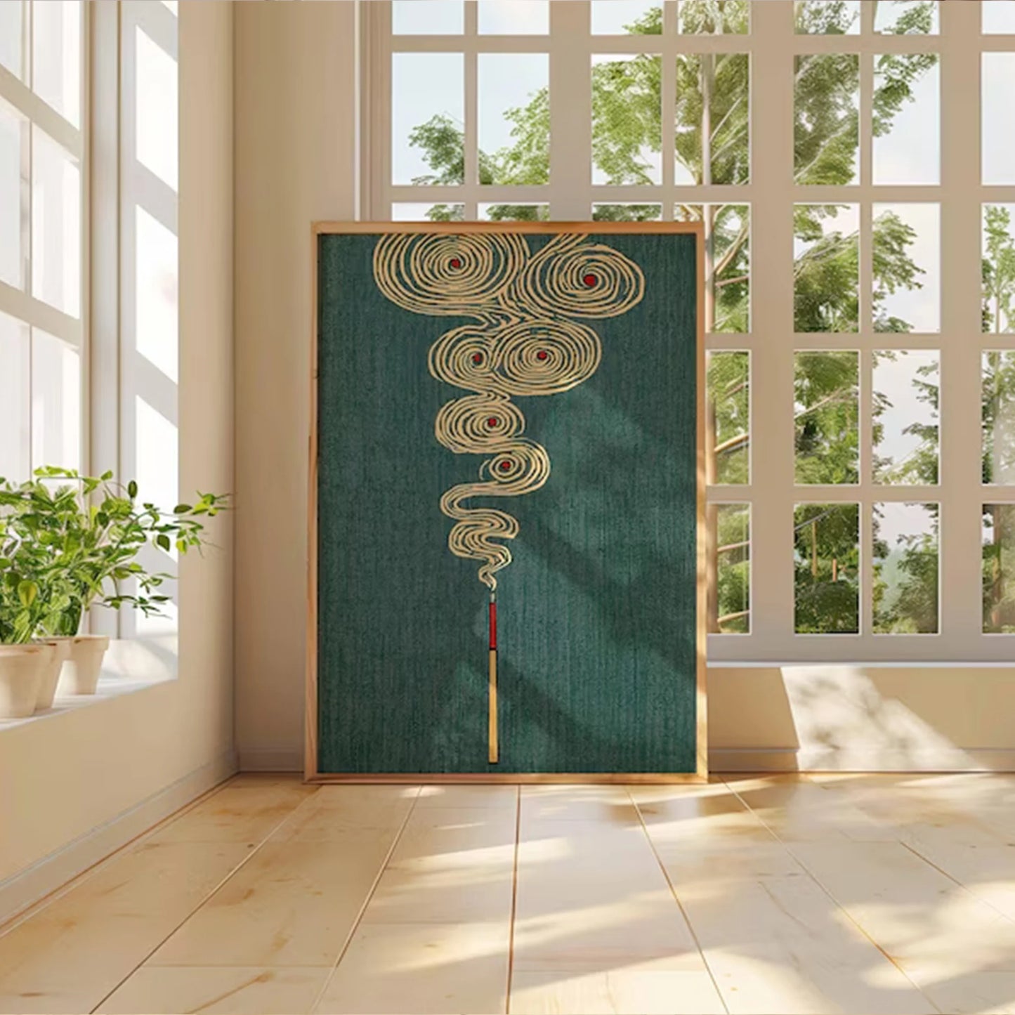 Japanese Meditation Canvas Wall Art Print | Zen Home Decor