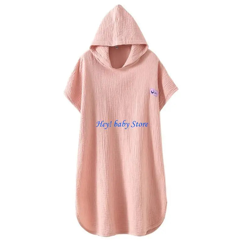 Kids Hooded Bath Towel | Soft Cotton Wearable Bathrobe Cloak