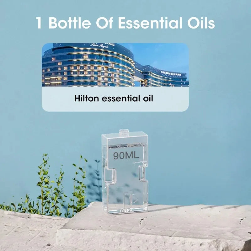Aroma Diffuser Body Sensor Wall-mounted Aromatherapy Machine Home Fresh Air Deodorization With Clock Sensor Light Peaceful Pleasures Health and Wellness 90ml Hilton Oil