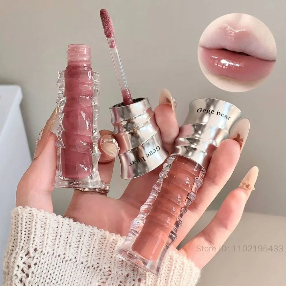 Mirror Shimmer Glass Jelly Lip Gloss | Moisturizing Lip Oil