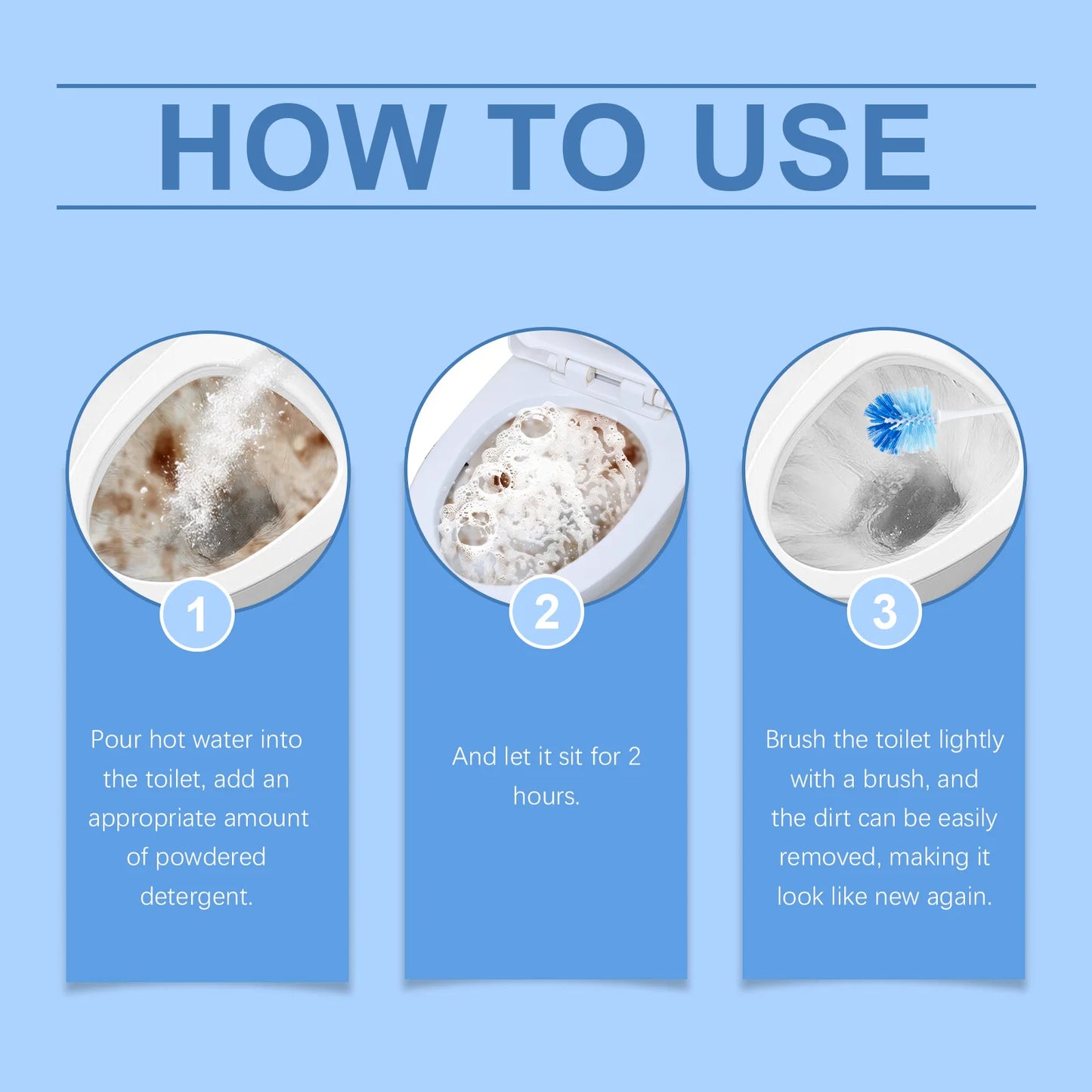 Jue-Fish Toilet Cleaning Tablets 6-Pack | Remove Stains & Descale