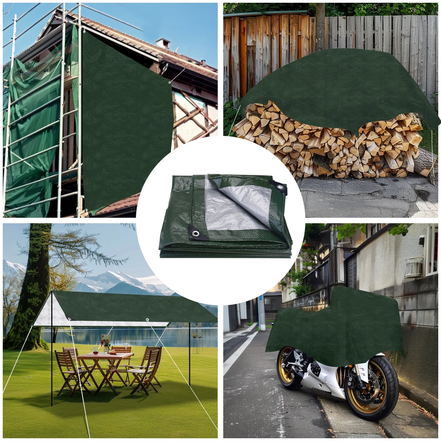Heavy Duty Waterproof Tarp 5x4m | Outdoor Canopy Cover