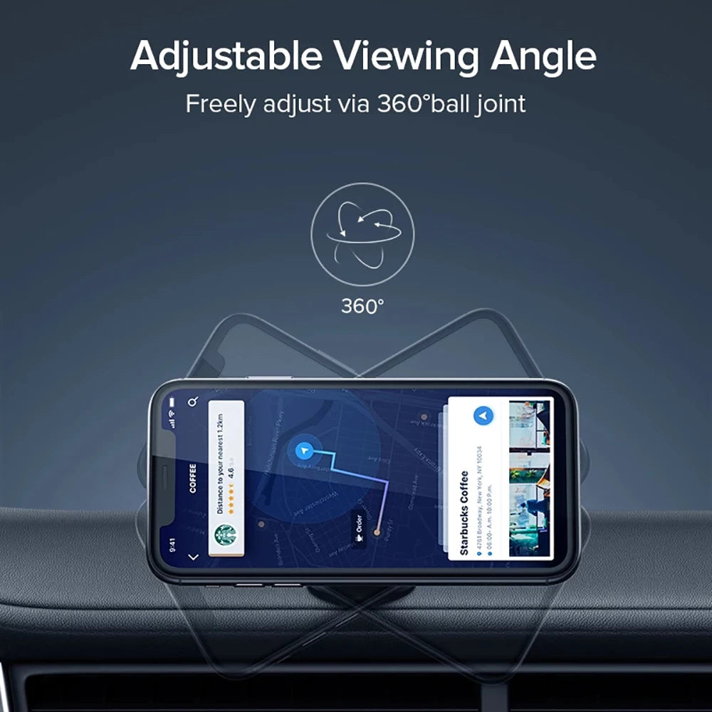 Magnetic Car Phone Holder – Universal Dashboard Mount Stand