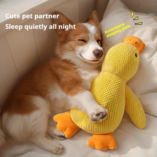 Plush Duck Dog Toy | Squeaky Bite-Resistant Chew Toy Plush Dog Toy Peaceful Pleasures Health and Wellness