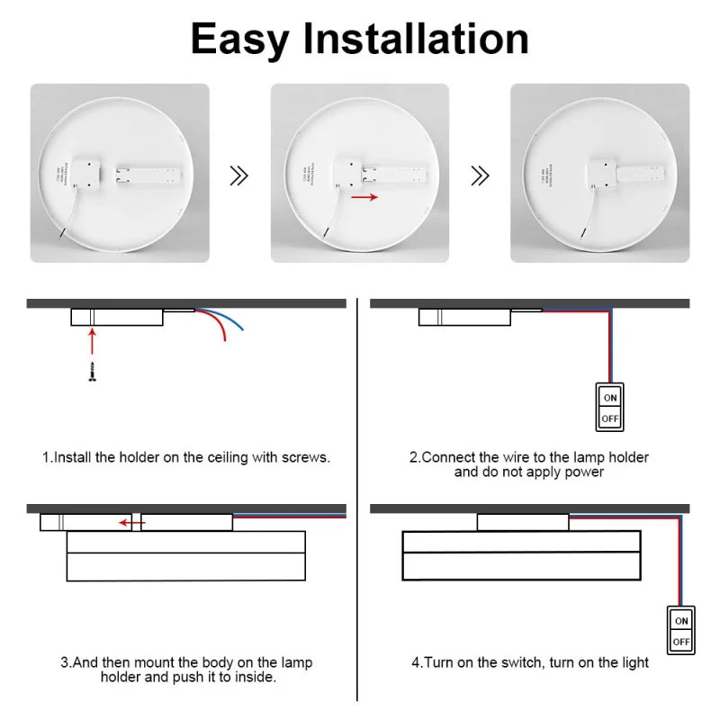 Modern LED Ceiling Light 18–48W 4320lm | 3000K–6000K