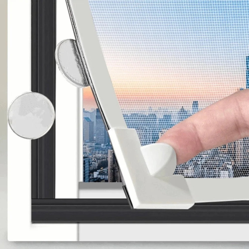 Magnetic Window Screen Mesh – DIY Insect Proof Cuttable Curtain