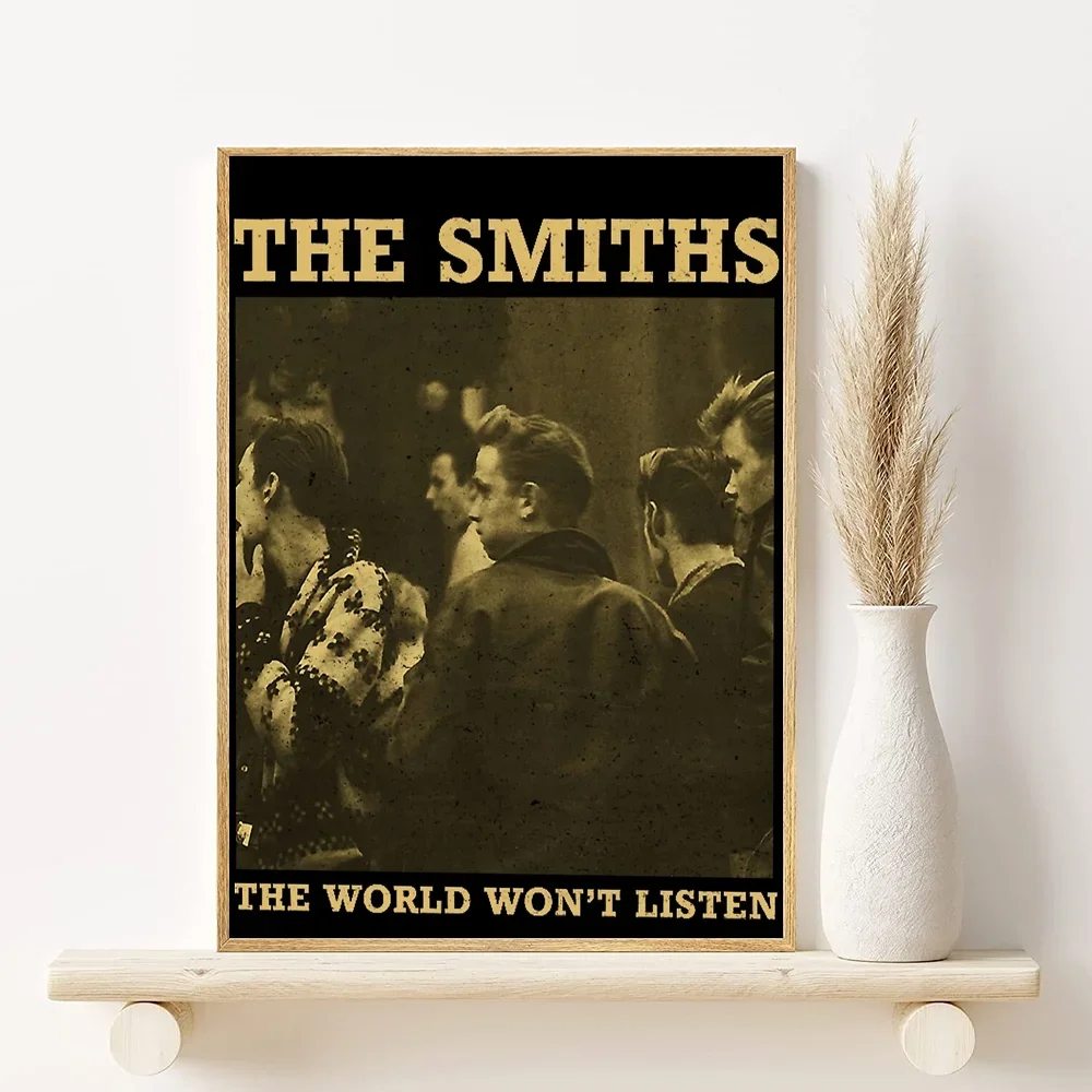 The Smiths Rock Band Minimalist Canvas Poster | Wall Art Print Canvas Wall Art Peaceful Pleasures Health and Wellness z9 50x70cm Unframed