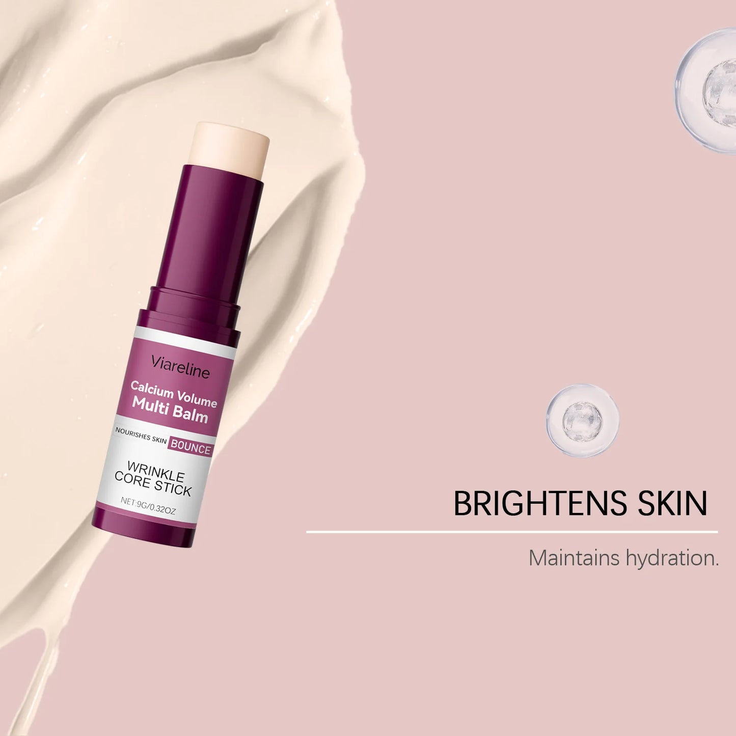 Viareline Facial Moisturizing Stick | Anti-Wrinkle, Pores & Lip