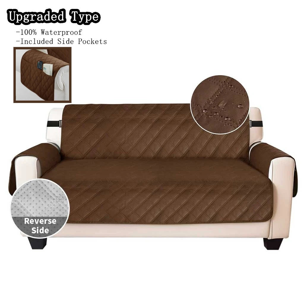 Waterproof Non-Slip Sofa Cover with Elastic Straps | Pet Protector