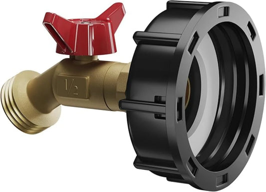 IBC Tank S60X6 Cap Adapter – 60mm to 1/2", 3/4" or 1" Fitting IBC Tank Adapter Oasis Select