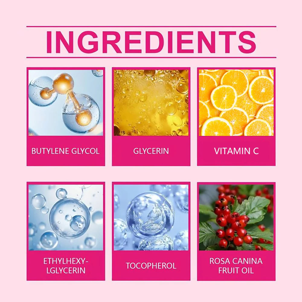HISENRAIN Rosehip Skincare Set: Hydrating Serum & Moisturizing Cream Combo - Anti-Aging, 24H Moisture, Brightening Kit. Peaceful Pleasures Health and Wellness