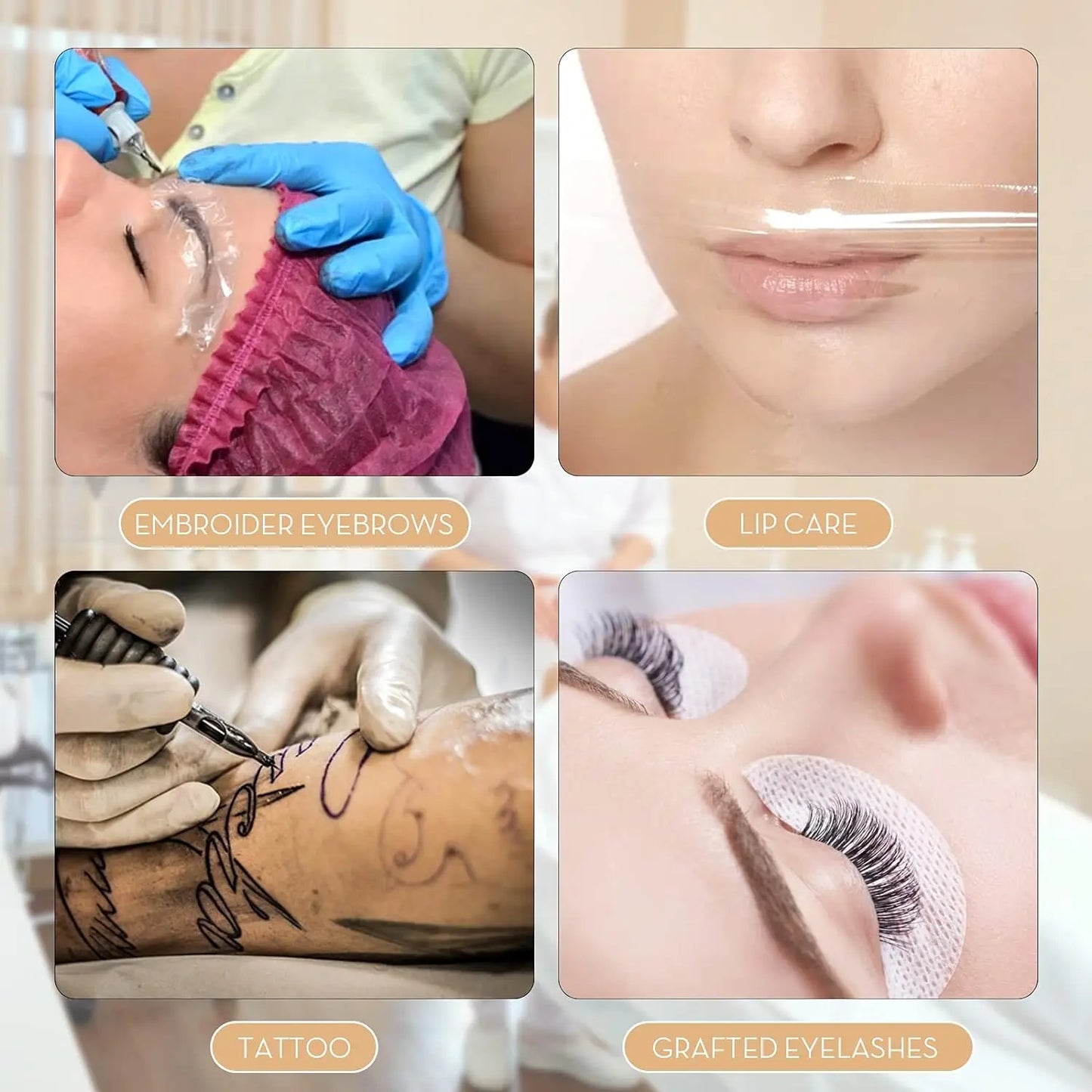 3-Roll Microblading Barrier Film Wrap 42mm x 200m | PMU Tattoo