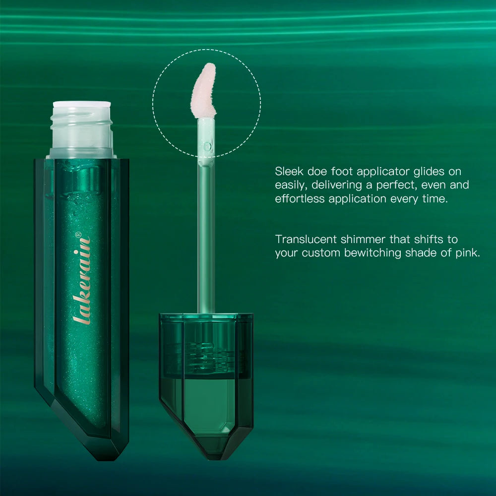 PH Adaptive Color Lip Oil Instant Glass Shine Plumping Finish Iridescent Shine Lip Oil Long-lasting Hydration Smooth Lip Care Peaceful Pleasures Health and Wellness