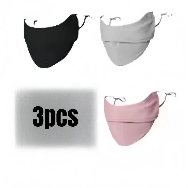 New model Sunscreen Face Scarf Ice Silk Mask Summer Cover Veil Eye Protection eye corner protection,veil,outdoor sun protection Peaceful Pleasures Health and Wellness