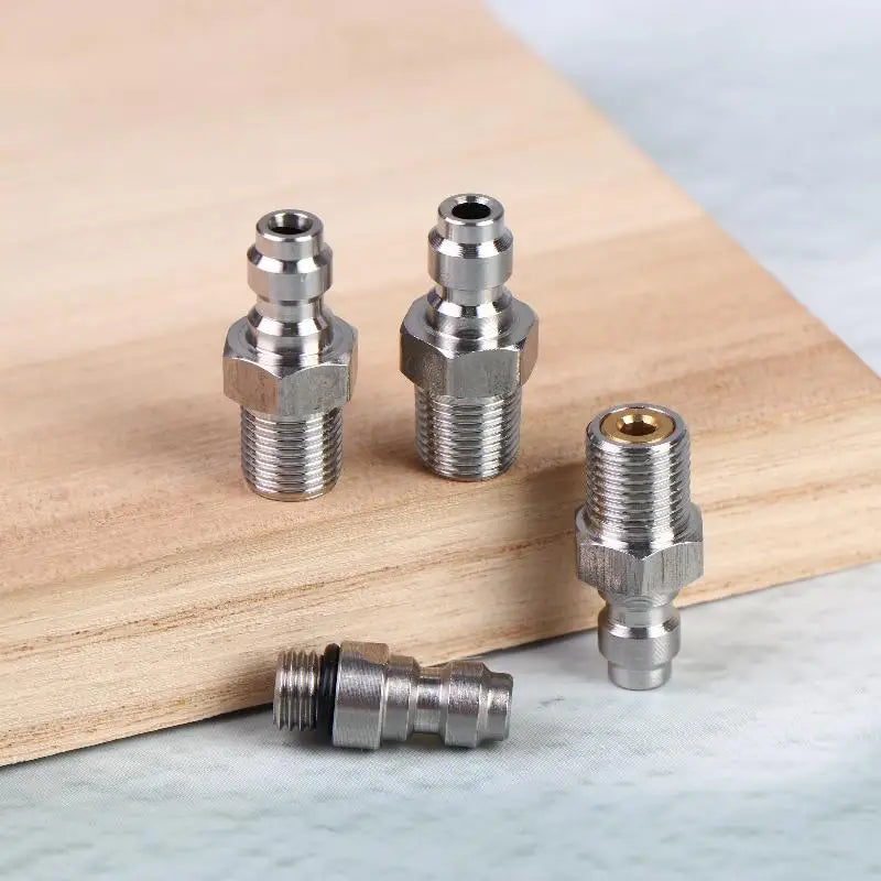 1PC Quick Connect Valve For High Pressure Applications Featuring An 8mm Male Connector And M10*1 NPT/BSPP Compatibility Peaceful Pleasures Health and Wellness