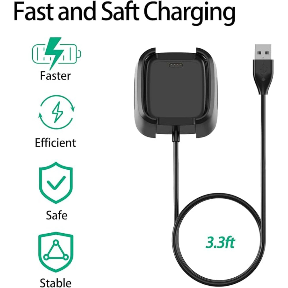 Fitbit Versa 1 Replacement USB Charger Dock – 3.3FT