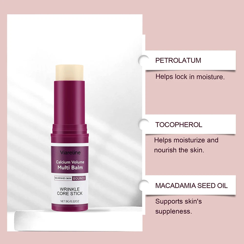 Face Moisturizer Stick Hydrating Balm with Calcium & Vitamin C Brightening Primer Multi Balm for Dry Skincare Travel Size 9g Peaceful Pleasures Health and Wellness