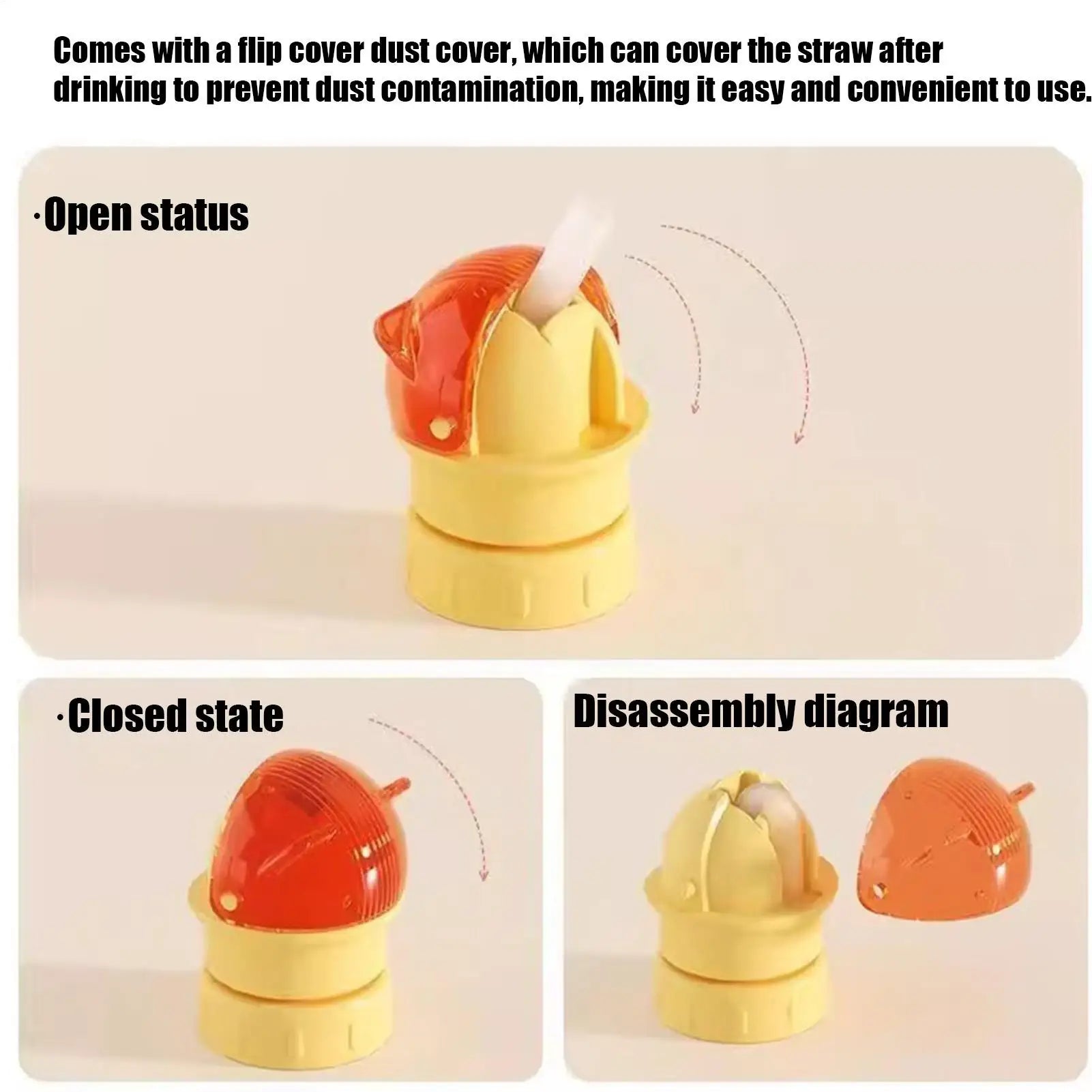Kids Water Bottle Straw Topper Universal Leakproof Silicone Adapter Soft Spout Protects Mouth For Home Travel, Juice Soda Peaceful Pleasures Health and Wellness