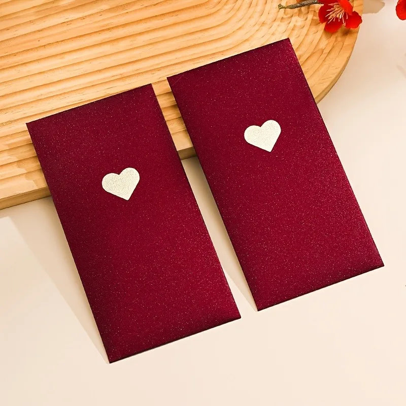 8-Pack Red Envelopes Love Pattern – Valentine's & New Year Gift