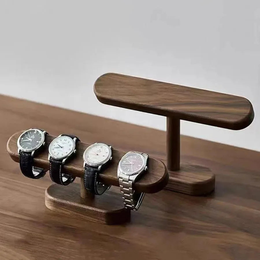 Walnut Watch Bracket Display Holder Jewelry Bracket Chain Anklets Hanger Stand Racks Organizer For Counter Shows Peaceful Pleasures Health and Wellness