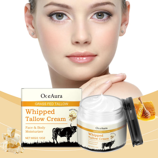 OceAura Tallow & Honey Moisturizing Face Cream | 60g Moisturizing Face Cream Peaceful Pleasures Health and Wellness