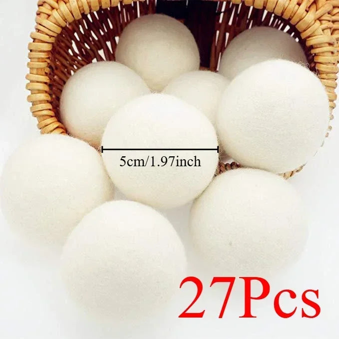 Wool Dryer Balls – Natural Reusable Fabric Softener Set