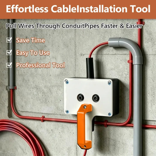 Heavy-Duty Drill-Powered Wire Puller for Electricians Wire Pulling Tool Peaceful Pleasures Health and Wellness