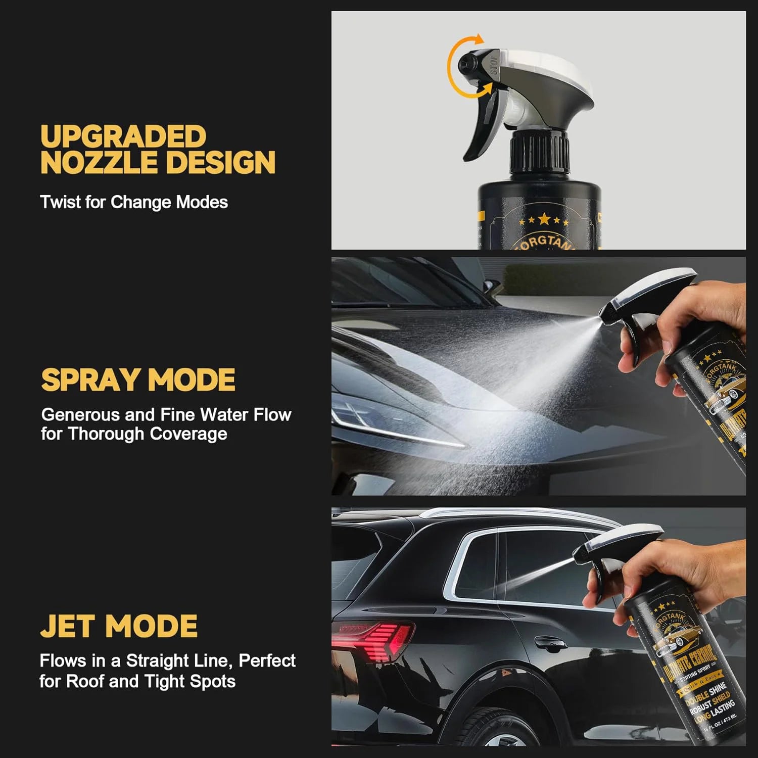 Ceramic Coating for Car Polish Unmatched Shine Car Wax Coating Spray Quick Detailer Spray Wax Lasts 50+ Washes Car Paint Sealant Peaceful Pleasures Health and Wellness