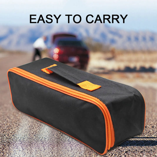 Tools Bag with Closure Zipper Handle Portable Oxford Cloth Storage Bag for Electricians Car Vacuum Cleaner Tools Peaceful Pleasures Health and Wellness
