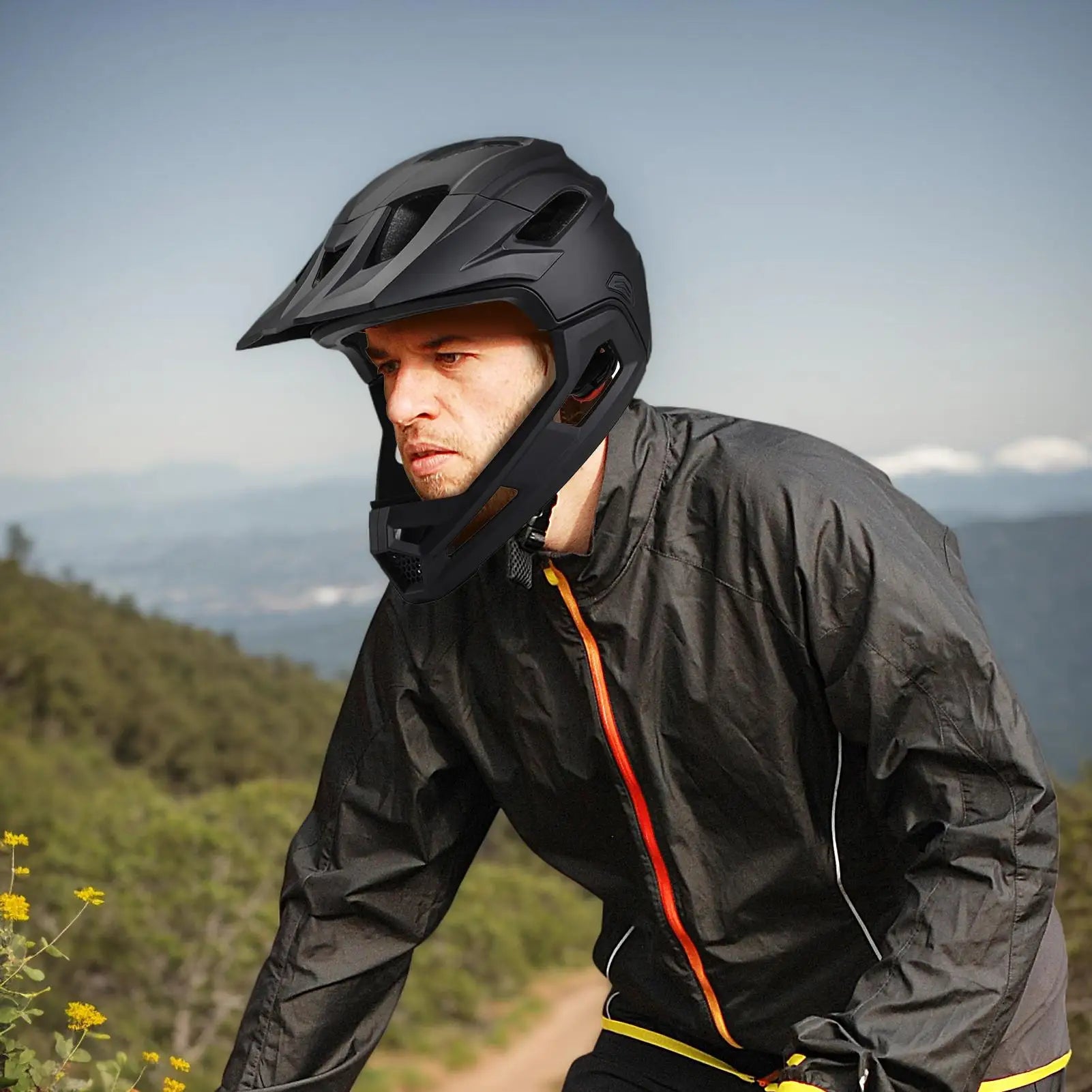 Full Face Mountain Bike Helmet – Detachable Chin Guard Adult Full Face Bike Helmet Peaceful Pleasures Health and Wellness