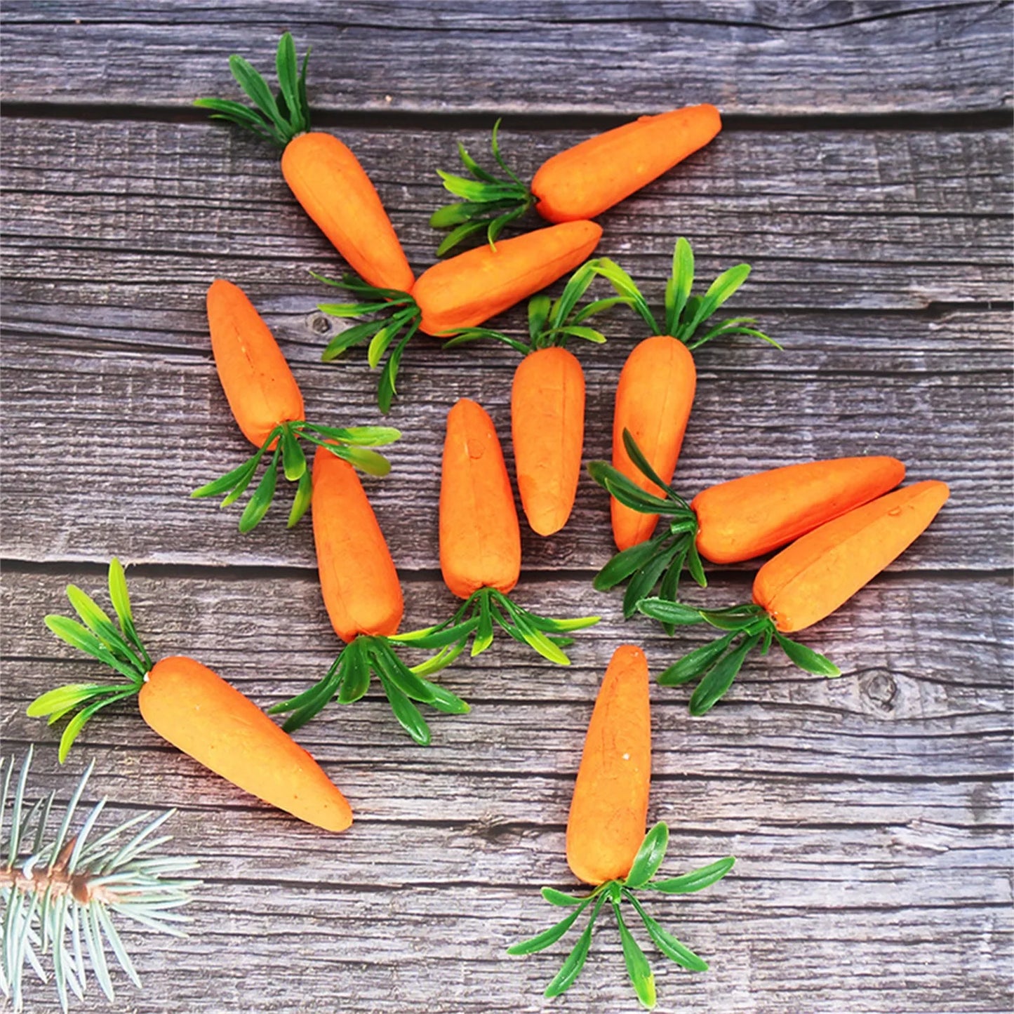 12-Pack Artificial Foam Carrots – Easter & Party Décor