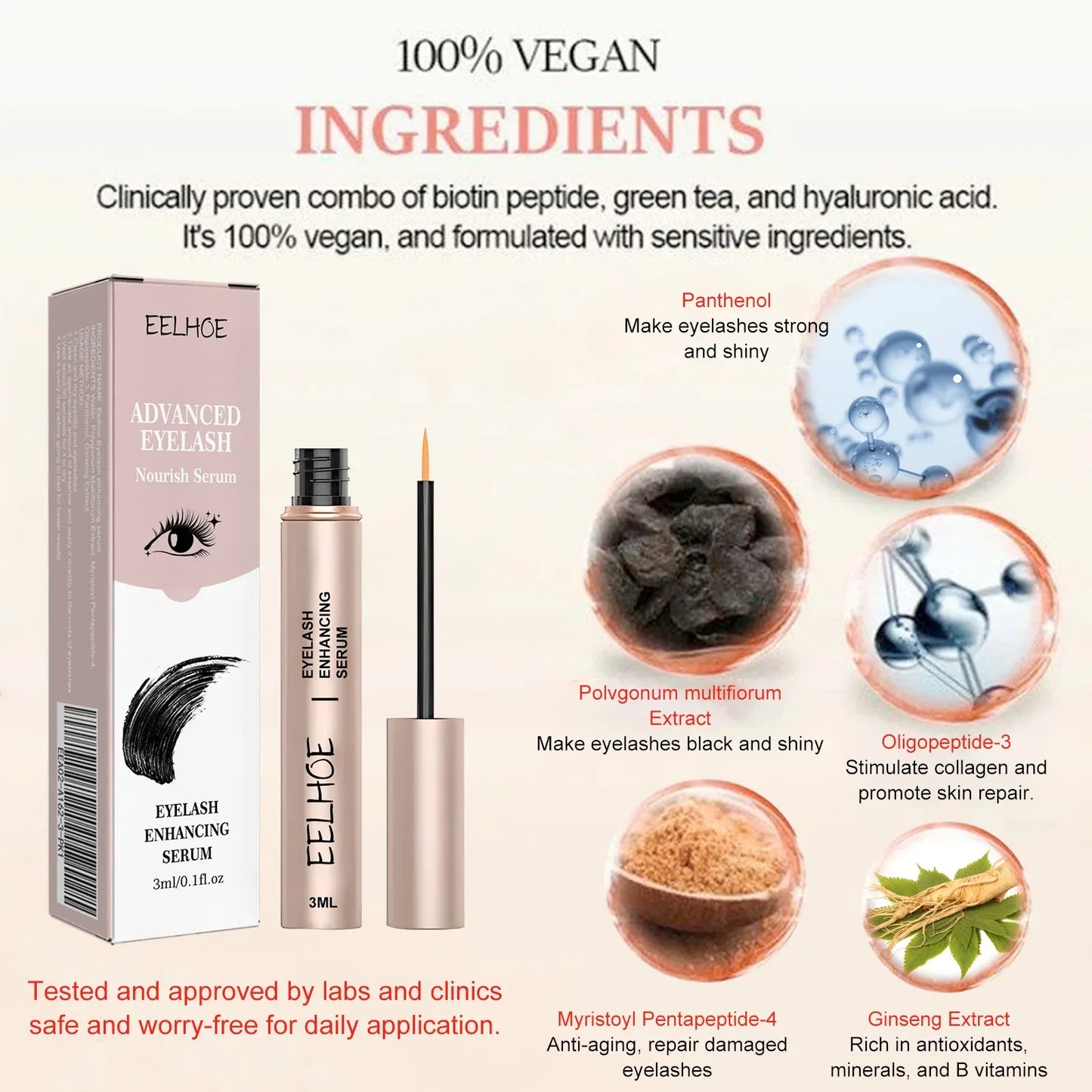 Eyelash Growth Serum – Longer, Thicker & Fuller Lashes Peaceful Pleasures Health and Wellness
