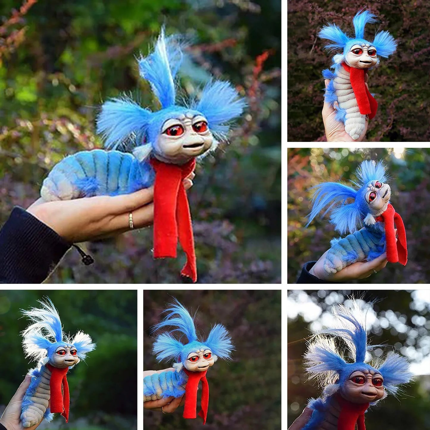 Worm from Labyrinths Handmade Plush Stuffed Toy | Funny Gift