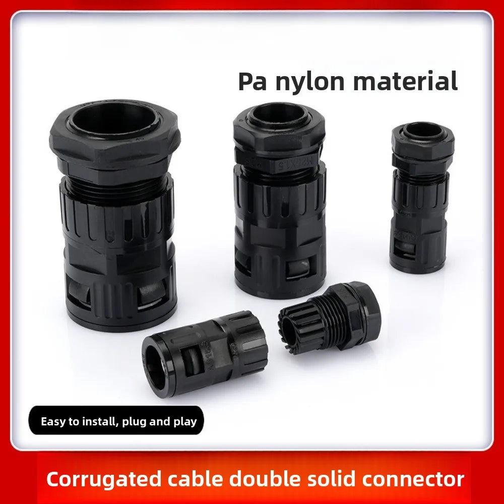 Nylon Corrugated Tube Connectors – Conduit Gland Fittings AD13–34.5