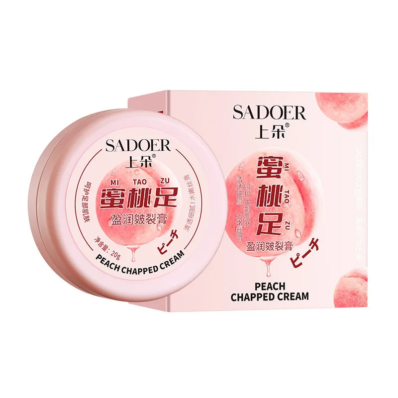 SADOER Peach Foot Cream – Heel Repair, Anti-Cracking & Moisturizing
