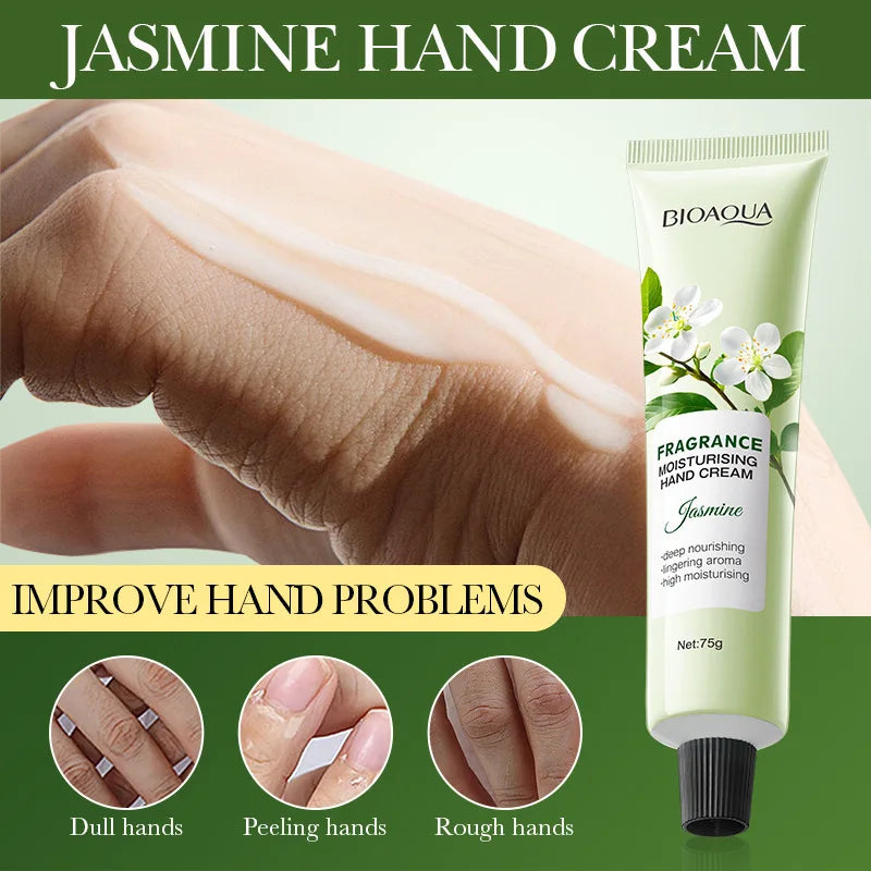 BIOAOUA Jasmine Hand Cream – Moisturizing & Nourishing
