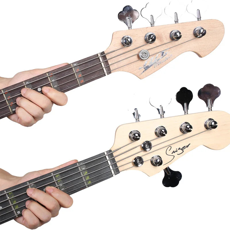 4 5 Chord Bass Scale Sticker English Letters Tone Names Electric