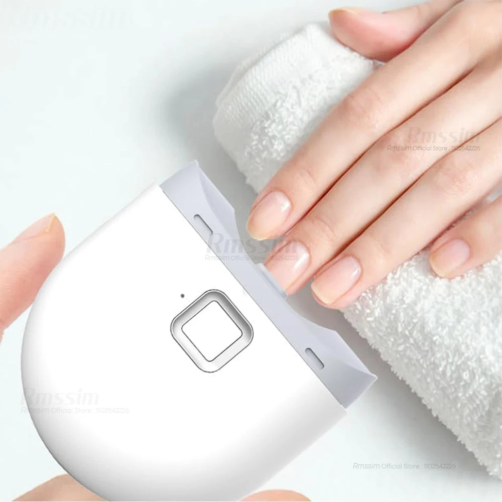 Rechargeable Electric Nail Clipper with Light - Automatic Grinding Polishing Trimmer Cutter for Baby Adult Manicure Peaceful Pleasures Health and Wellness