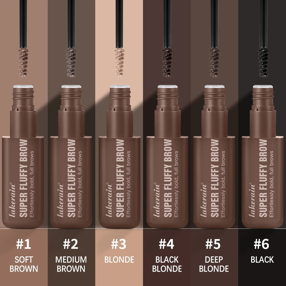 Superfluff Volumizing Brow Mousse Eyebrow Gel Thick Eyebrows Tint Tinted Brow Gel Multiple Color Long-Lasting Waterproof Makeup Peaceful Pleasures Health and Wellness
