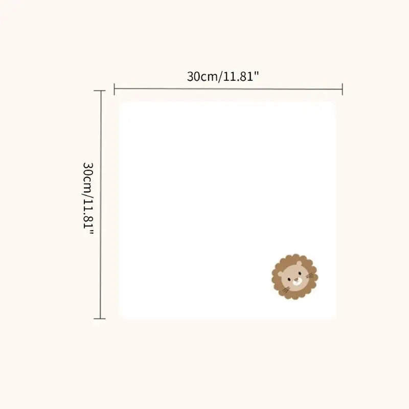 6-Layer Baby Towel | Soft Cotton Burp Cloth & Drool Bib