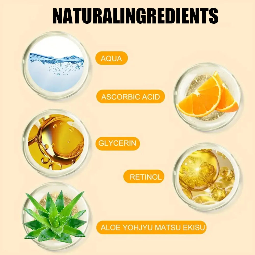 YOUNGCOME Facial essence Anti-aging Essence containing vitamin C,hyaluronic acid and retinol, Improves elasticity, Heals dryskin Peaceful Pleasures Health and Wellness